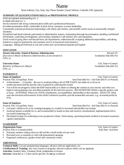 Chronological Resume Writing Guide Doc Template Pdffiller