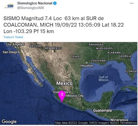 Así Se Vivió El Sismo Magnitud 7 6 En México