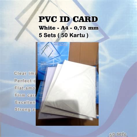 Jual Kertas Pvc Bahan Id Card Instan A Isi Sets Kartu Shopee