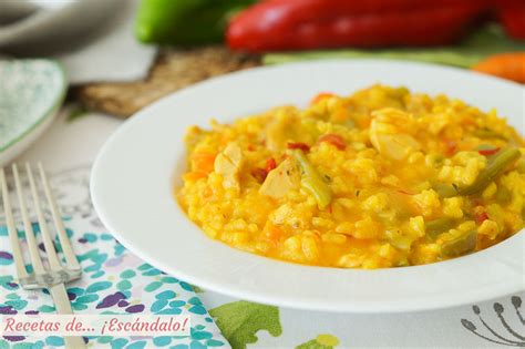 Arroz caldoso con pollo y verduras en Thermomix la receta más sabrosa