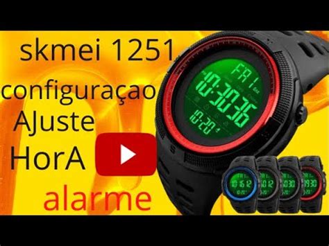 Relogio Skmei 1251 Como Configurar E Acertar A Hora Alarme E