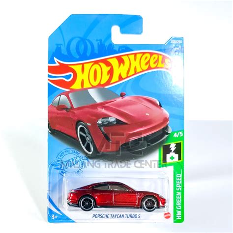 Hot Wheels Porsche Taycan Turbo S Red Lot 2021 Shopee Malaysia