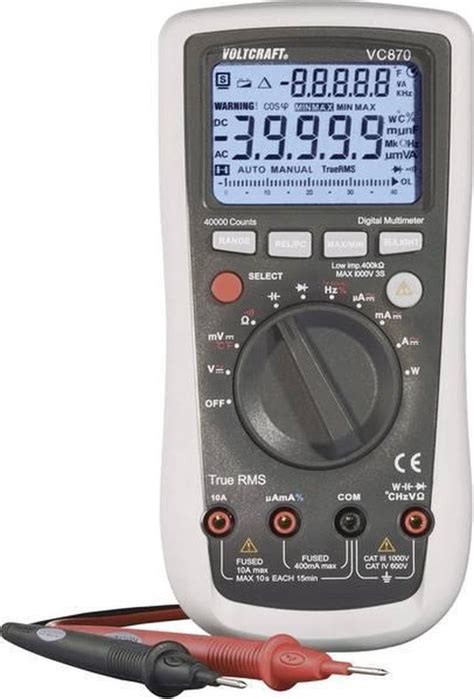 Voltcraft Vc Multimeter Digitaal Cat Iii V Cat Iv V