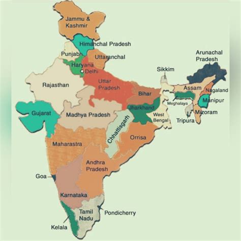 List of 8 Union Territories and 28 States and Capitals - newsin