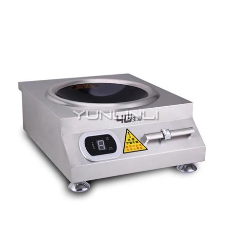 Commercial Induction Cooker 5000w Large Power Electric Cooker Stainless Steel Concave Induction