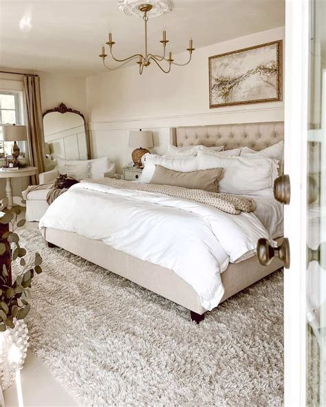 White and Beige Bedroom Design - Soul & Lane