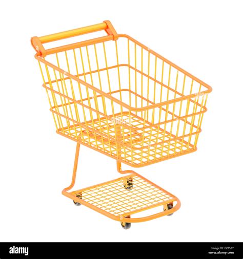 Colorful Shopping Cart Isolated Stock Photo Alamy