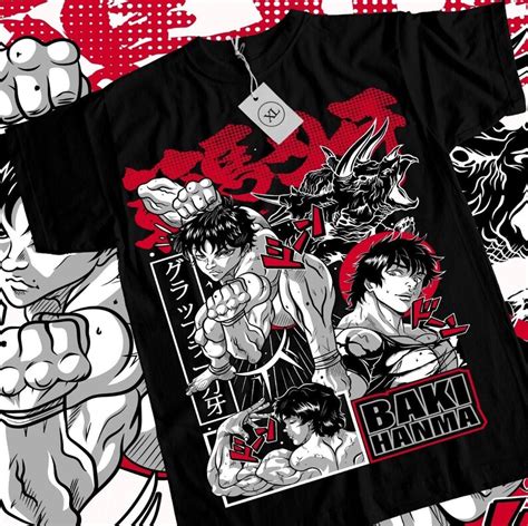 Baki Hanma T Shirt Baki The Grappler Yujiro Boxing Gym Anime T Shirt All Size Etsy