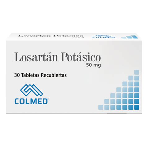 Losartán Potásico 50 mg Colmed Caja x 30 Tabletas