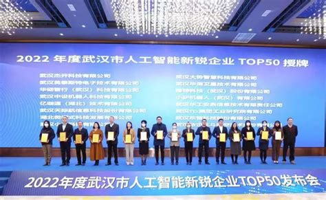 武汉市人工智能新锐企业top50名单发布 车谷3家企业登榜