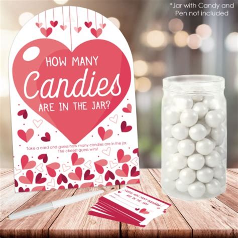 Big Dot Of Happiness Happy Galentine S Day How Many Candies Valentine S Candy Guessing Game