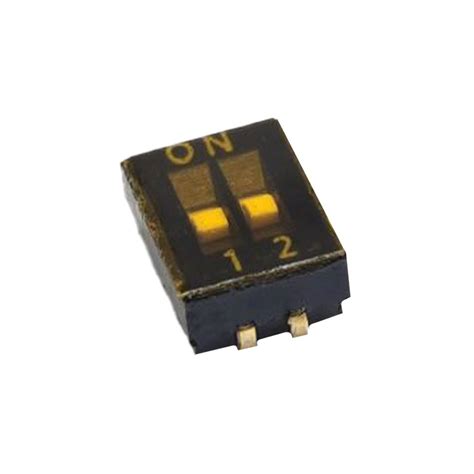 2 Positions Half Pitch 1 27mm J Bend Type SMT Mounting DIP Switch