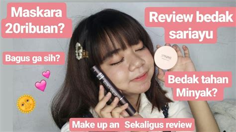 Make Up Simple Review Bedak Tabur Sariayu Maskara Essense Youtube