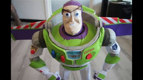 Toy Story Buzz Lightyear Papercraft Full Video DIY Tutorial 48 OFF