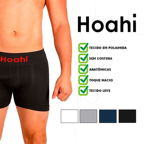 Kit 6 Cueca Hoahi Boxer Sem Costura M Submarino