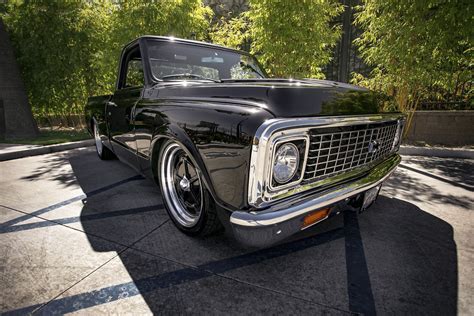 1972 Chevrolet C10 American Racing Salt Flat Black Wheel Pros