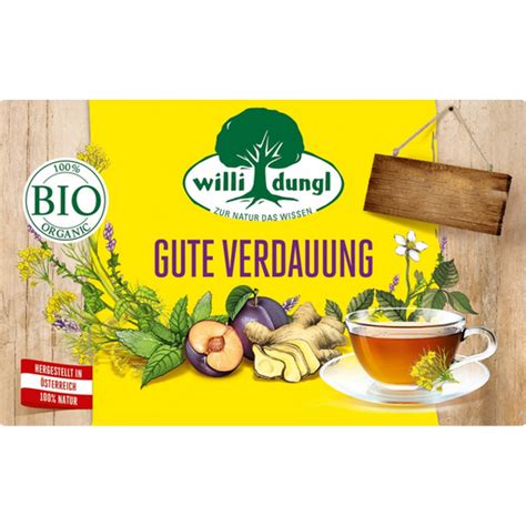 Willi Dungl BIO Tee Gute Verdauung 40 G Ecco Verde Onlineshop