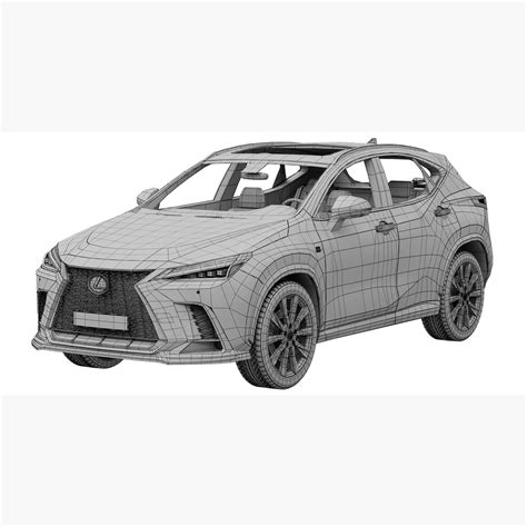 Lexus Nx300 F Sport 2022 Modelo 3d Descargar Crossover Suv On