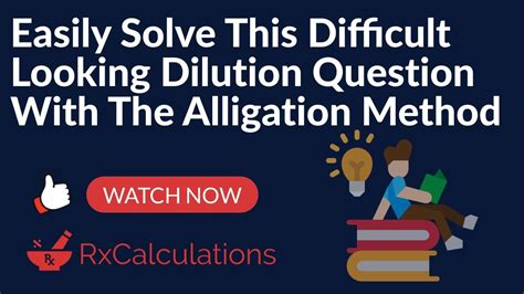 Easily Solve This Difficult Looking Dilution Question With The