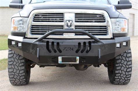 Combo Steel Bumper And Push Bar For 2010 2018 Dodge Ram 2500 3500 4500 5500