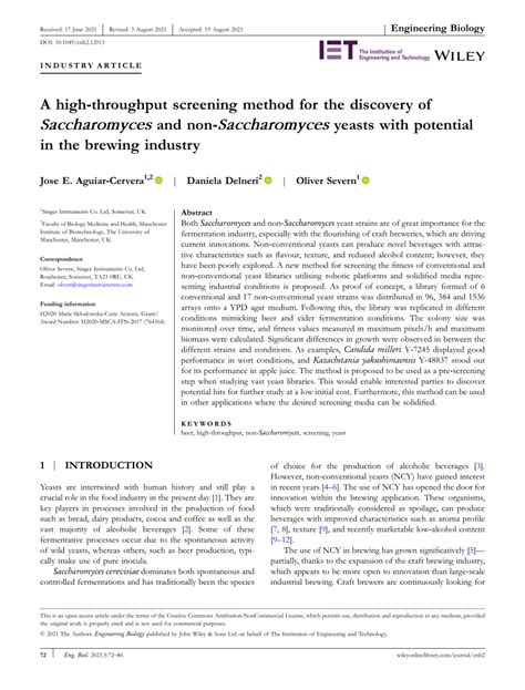 PDF A Highthroughput Screening Method For The Discovery Of