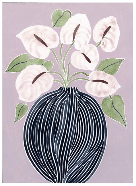 Anthuriums By Anine Cecilie Iversen Goetze Art Design