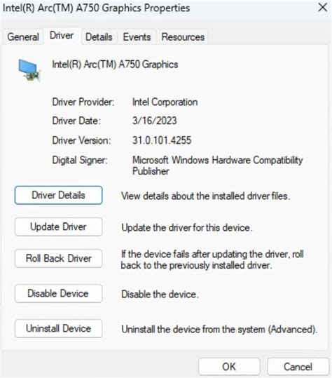 Update Intel Graphics Drivers