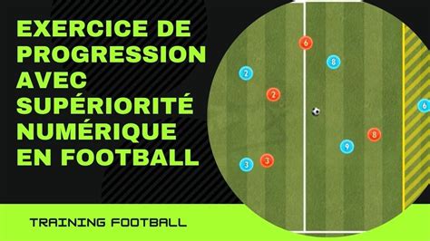 exercice de progression avec supériorité numérique en football YouTube