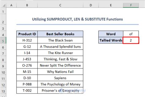 How To Tally Words In Excel 4 Useful Methods ExcelDemy