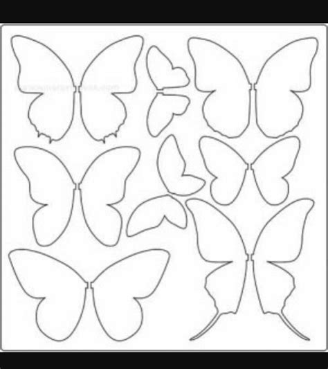 Pin On Printable Butterfly Moldes Mariposas E