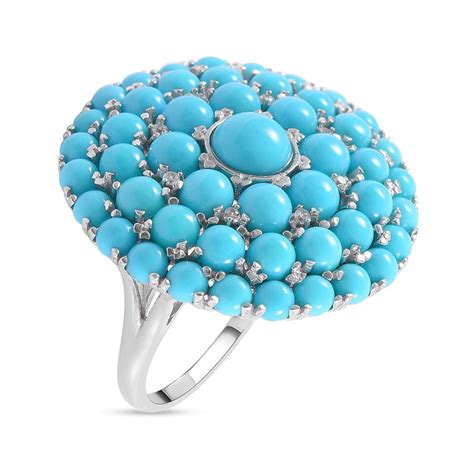 Buy Premium American Natural Sleeping Beauty Turquoise Cocktail Ring In