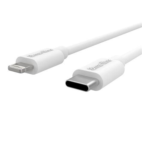 Kjøp Smartline Usb Cable Usb C To Lightning 2m White Online