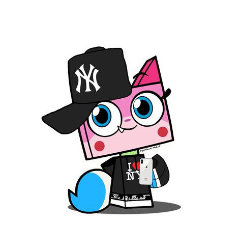 Unikitty With I Love Ny Hoodile By Faze Alan Mskull1 On Deviantart