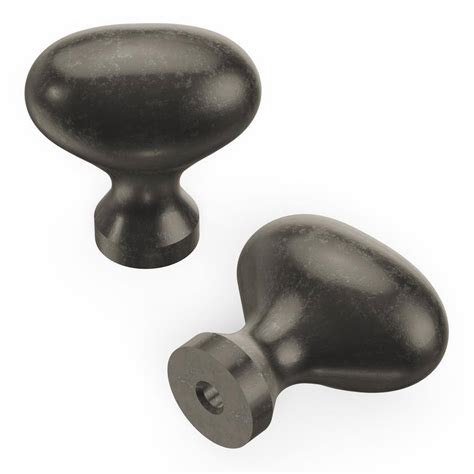 Hickory Hardware Williamsburg 34 In Black Nickel Vibed Cabinet Knob