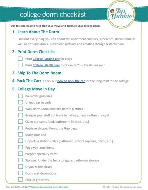 College Dorm Checklist for Guys {Centre Square at BYU Idaho} – Tip Junkie