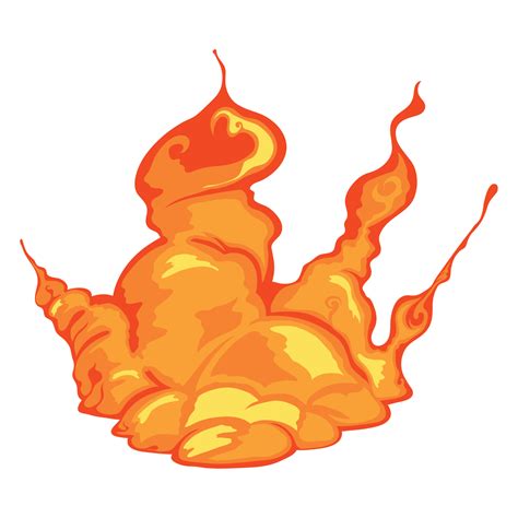 explosion orange color 16927713 Vector Art at Vecteezy 
