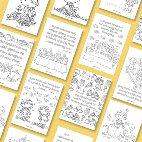 25 Beautiful Thanksgiving Bible Verses For Kids + Free Coloring Pages ...