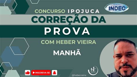 Corre O Da Prova De Portugu S Ipojuca Banca Indec Manh Gabarito