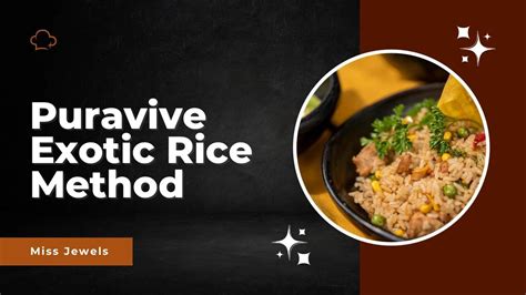 Puravive Exotic Rice Method Liquifies Fat Youtube