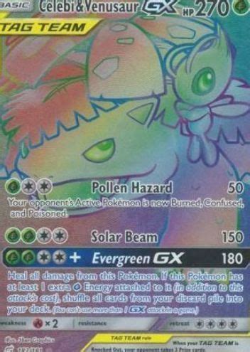 Celebi Venusaur GX Pokemon Card Team Up