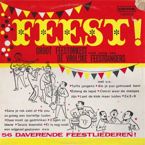 Groot Feestorkest Met Zang Van De Vrolijke Feestgangers Feest