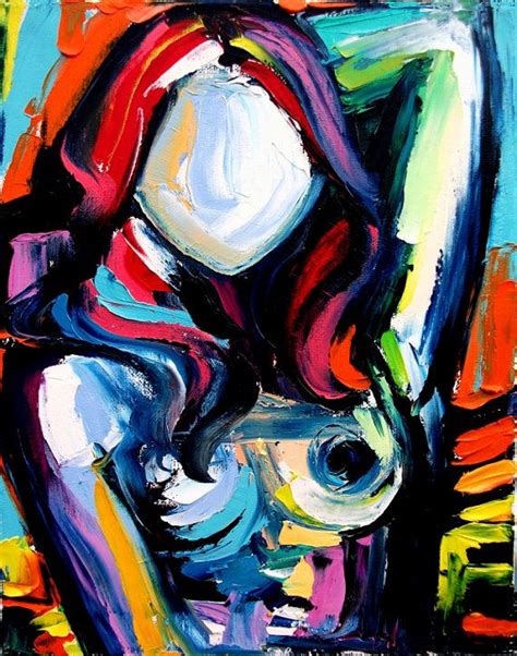 Femme X Impasto Abstract Nude Oil Painting By Aja Etsy In Painting Art