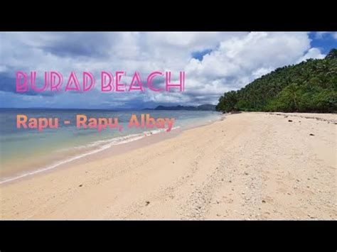 Burad Beach Manila Rapu Rapu Albay Shorts Youtube