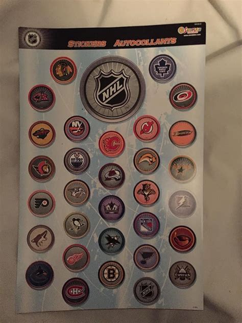 Nhl Team Stickers Decals Amazon Canada