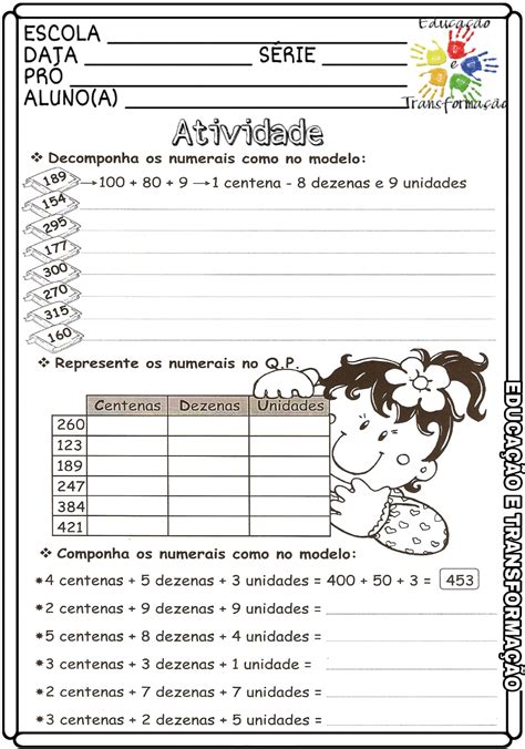 Composição E Decomposição Atividade De Matemática Para Trabalhar 5ef