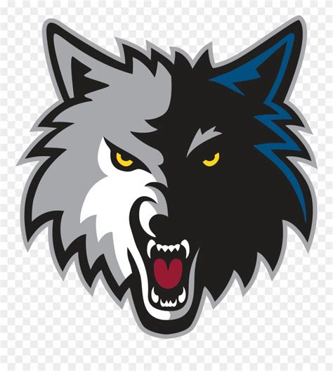 Gray Wolf Clipart Animated Minnesota Timberwolves Logo Png Download