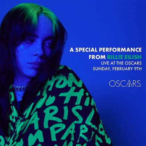 Billie Eilish Terá Apresentação Especial No Oscar 2020 Circolare