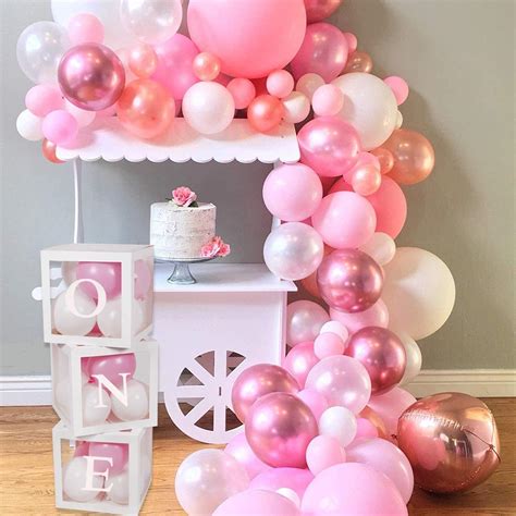 Buy First Birthday Balloon Boxes For Party Decorations 1st Birthday