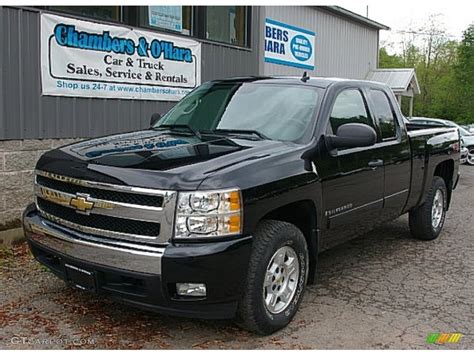 2008 Black Chevrolet Silverado 1500 Z71 Extended Cab 4x4 81403540 Car Color