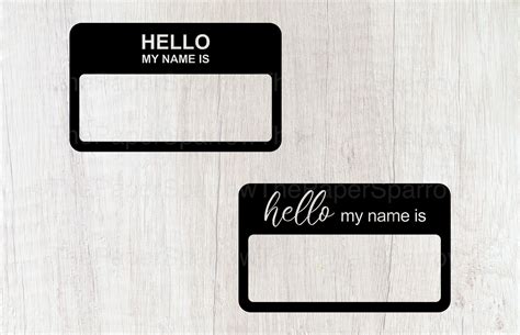 Name Tag Svg Hello My Name Is Svg Baby Announcement Svg Etsy